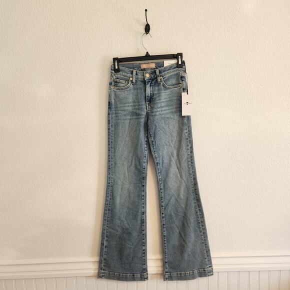 7 For All Man Kind Women's Size 25/US Size 2-4 Luxe‎ Vintage Flair Jeans NWT - Picture 1 of 9